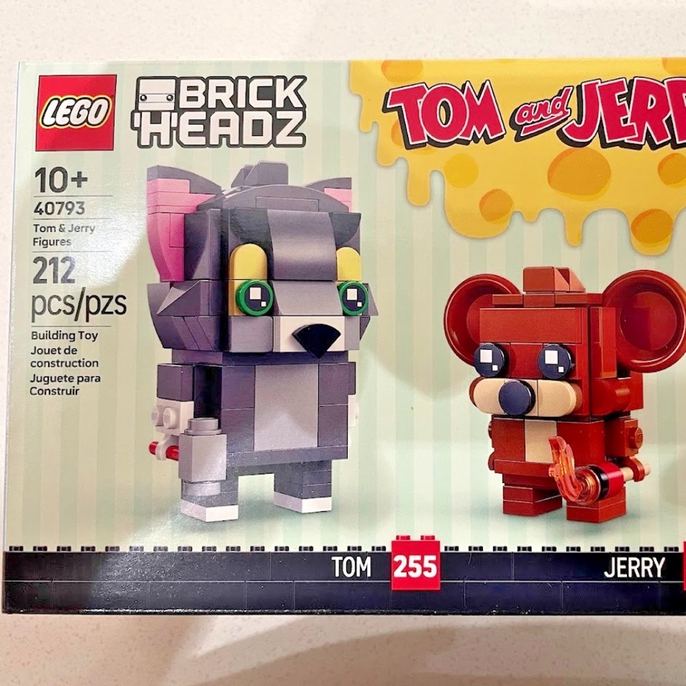 LEGO BRICK'H'EADZ "Tom & Jerry Figures" 40793 UNOPENED